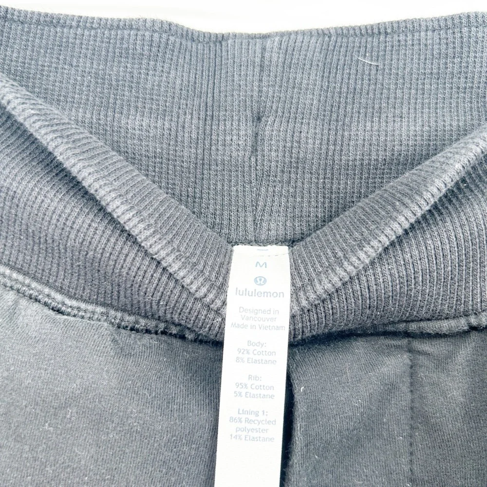 Lululemon Mens Black Cotton Blend‎ Athleisure Lounge Jogger Sweatpants Size M